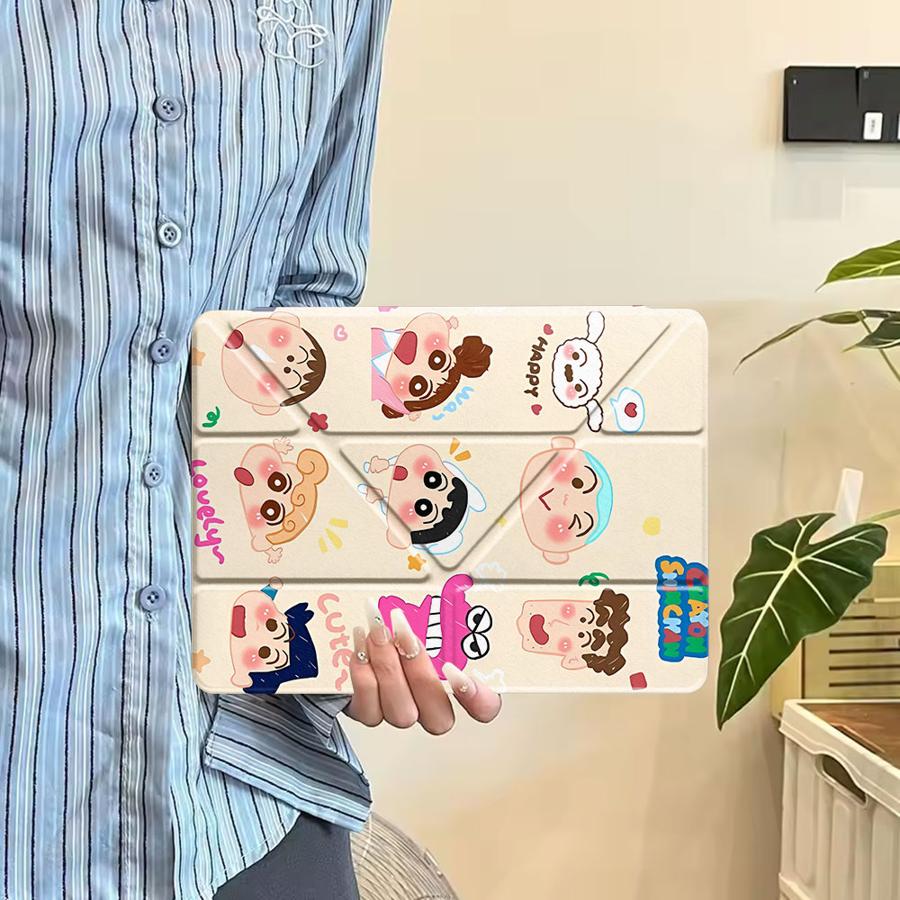 Tablet Case For iPad Air 4 5 M3 M2 1 2 M4 11inch Pro 11th 10th 9th 8th 7th 12.9inch Mini 6 7 Pro 2025 Holder Cover Cra-yons