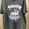 Sunami Dog Rock Tour Short Sleeve Charcoal Color Shirt Kv31938 Vintage Casual Unisex Top For Everyday Wear Fashion