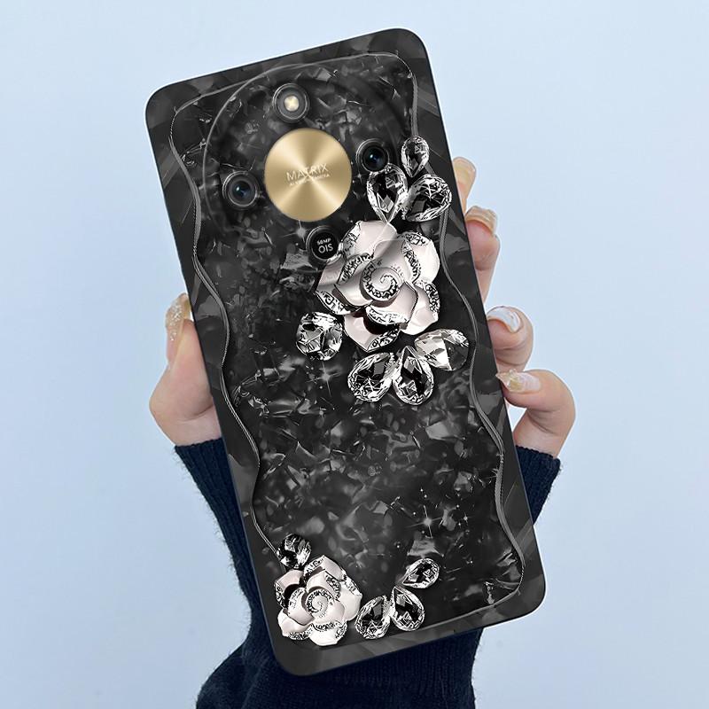 Чехол для Honor X9d 5G MTN-NX1 Модный Минимализм Масляная Живопись Цветочный Силиконовый Мягкий Чехол для Телефона Новый Дизайн Ударопрочная Задняя Крышка