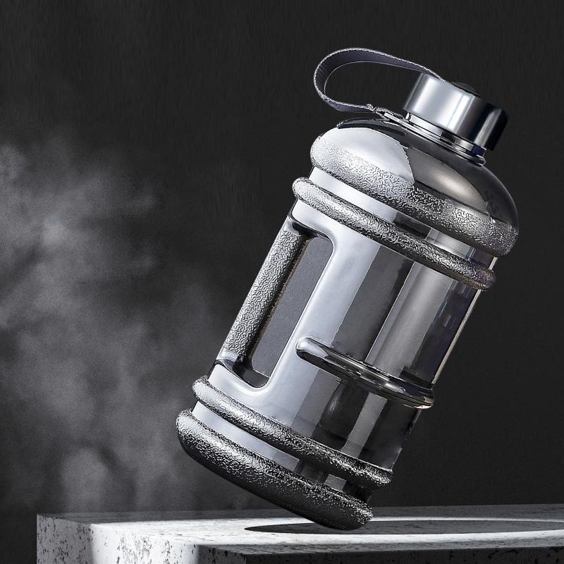 2L портативная ПЭТГ бутылка для воды большой емкости для тренировок, спортивных напитков, шейкер с ручкой для занятий в спортзале на открытом воздухе