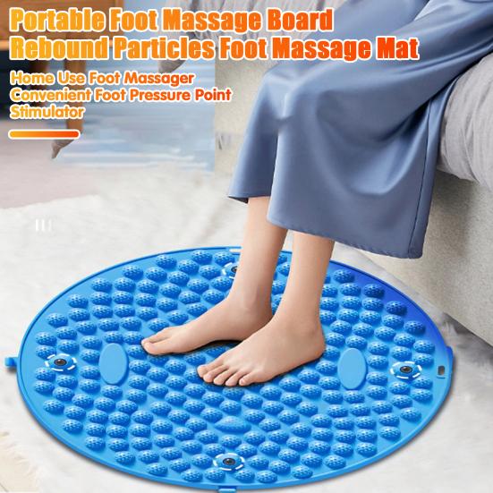 Круглый массажер для ног, коврик для снятия боли в ногах, расслабления мышц, детей и взрослых, противоскользящий, складной