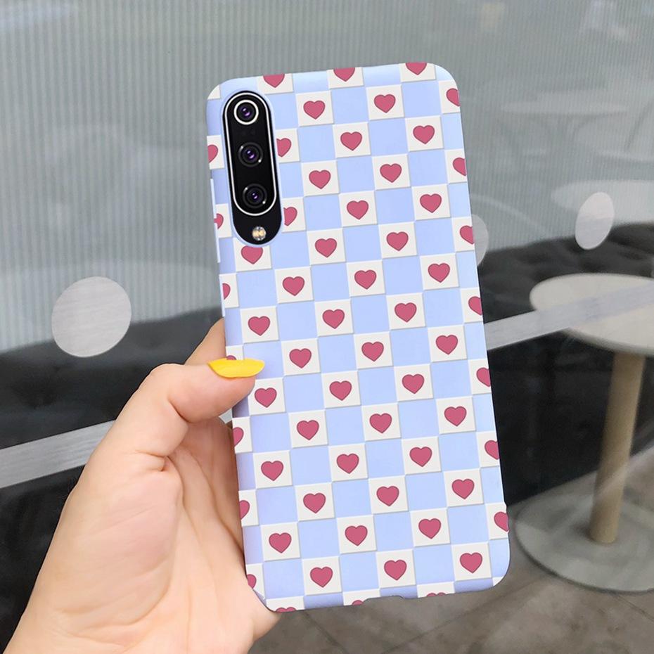 Phone Case For Xiaomi Mi 9 Lite Case Cute Silicone Back Cover For Xiaomi Mi 9 SE Mi9 9SE Mi9lite Phone Shell Soft TPU Bumper
