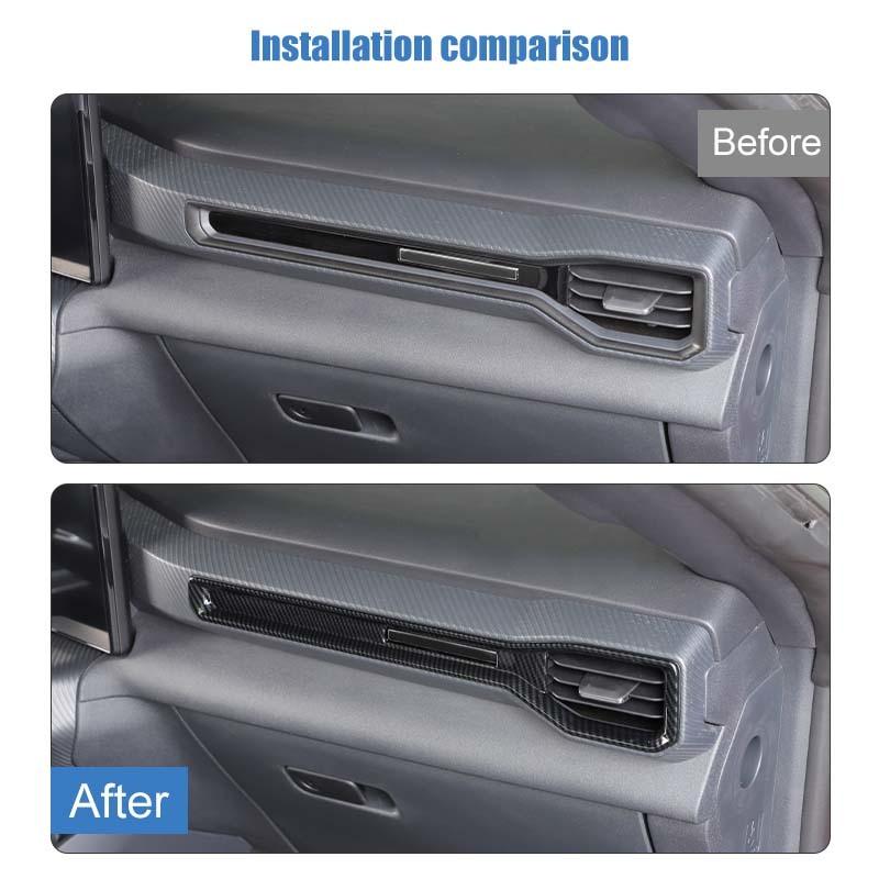 ABS Center Console Air Conditioning Vent Decoration Protective Cover Sticker Fit For Ford Mustang 2024 Up Car Interior Accessories