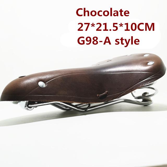 G98 Ретро Винтаж велосипедное седло из натуральной воловьей кожи сиденье ручной работы Custion велосипедное спортивное седло велосипедное седло велосипедное сиденье