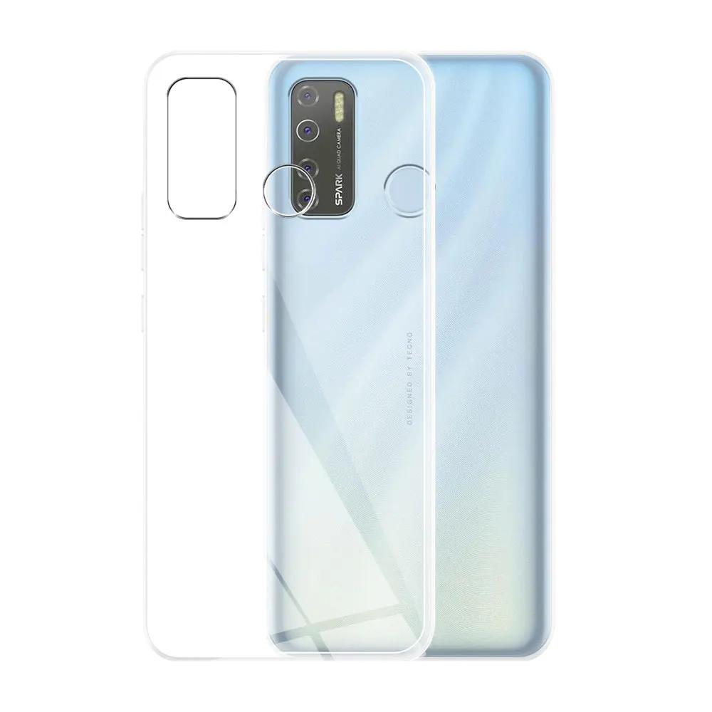 For Tecno Camon 15 Air Case Clear Silicone Soft TPU Phone Case Cover For Tecno Camon 15 Clear Coque or Tecno Camon 18 18P Fundas