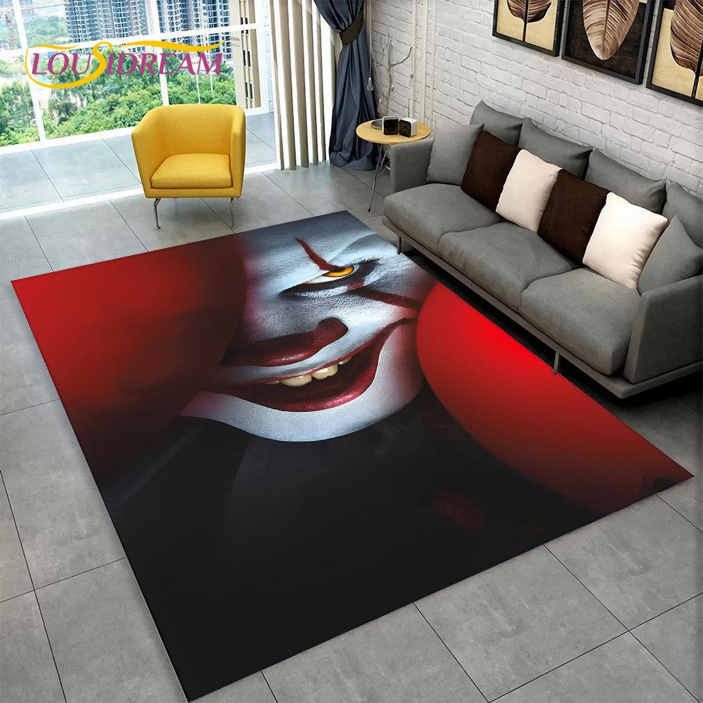 Коврик из мультфильма с персонажем фильма ужасов Чаки пила, ковер для гостиной, спальни, дивана, коврик для украшения, нескользящий напольный коврик