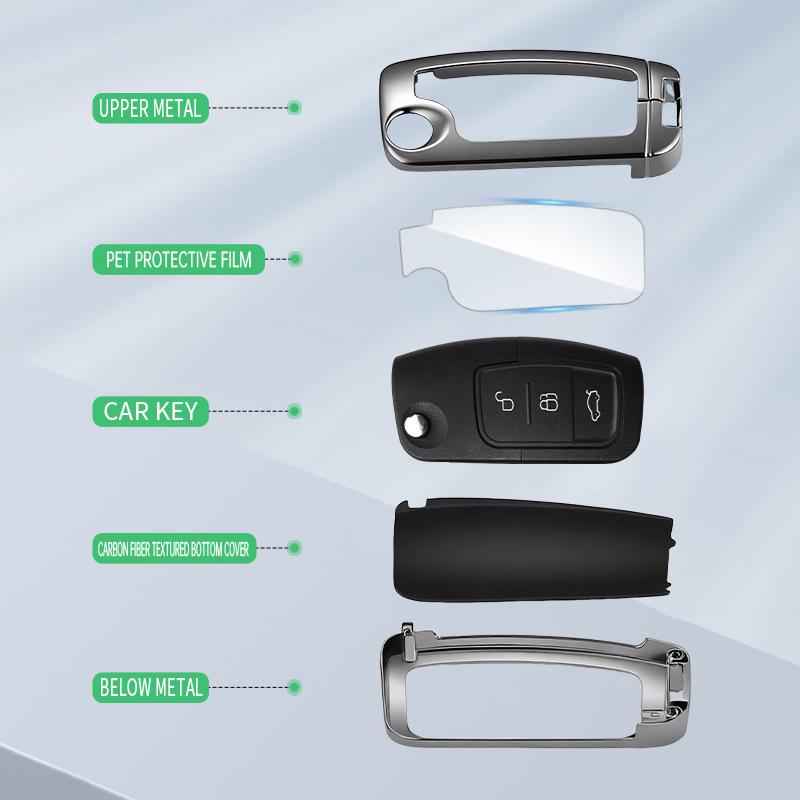 Key Fob Shell Buckle for Ford Classic Focus/Fiesta '09-'13, '16, '18 Old Models