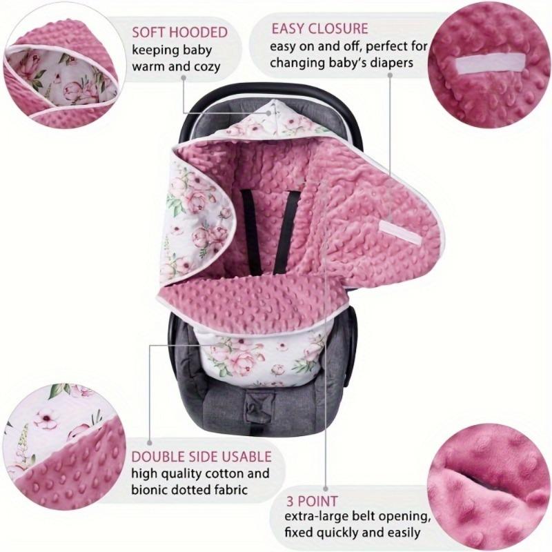 Thick Winter Baby Swaddle Blanket for Baby Stroller Car Seat Super Soft & Warm Double Sided Baby Swaddle for Newborn 0-12 Months