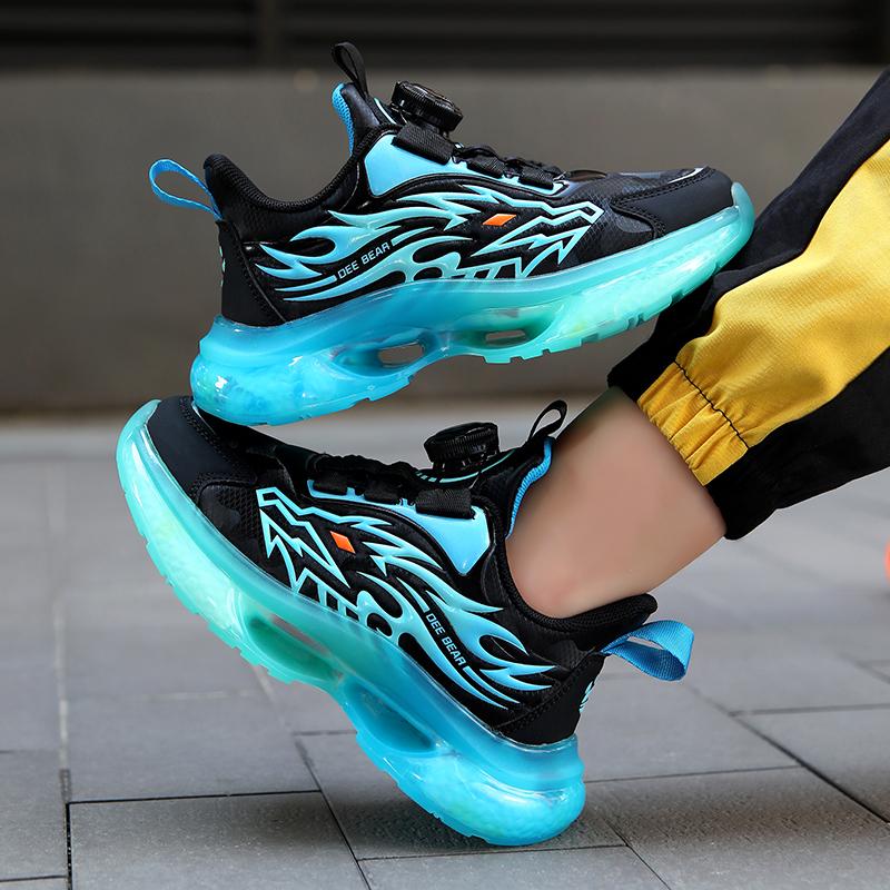 TUINANLE Детская спортивная обувь, кроссовки с узором дракона для мальчиков, повседневная баскетбольная обувь на платформе для подростков