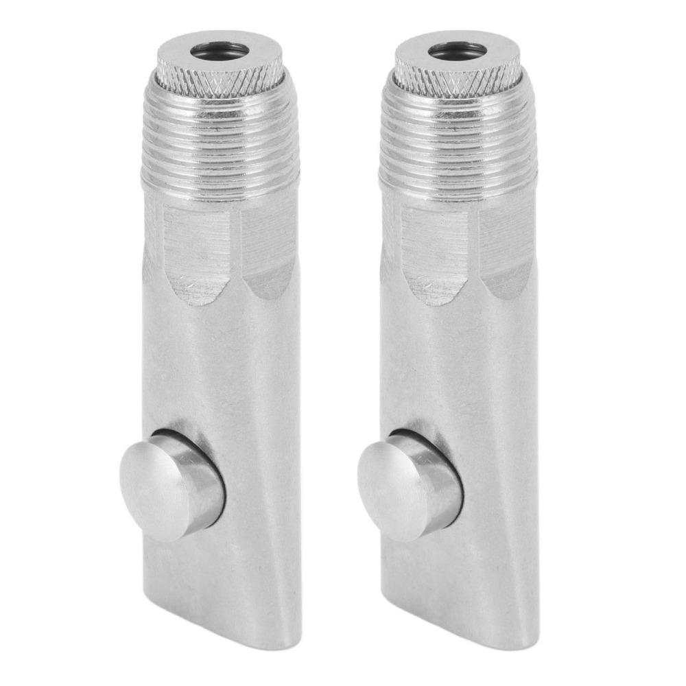 2 Pcs Silver Pig Water Nipple Thickened Stainless Steel Pig Drinker Pig Feeder Nipple For Sheep