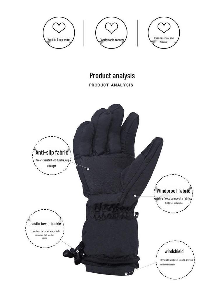 Smart Rechargeable Heated Gloves with Touchscreen & Temperature Control for Cold Weather and Motorcycle Riding
