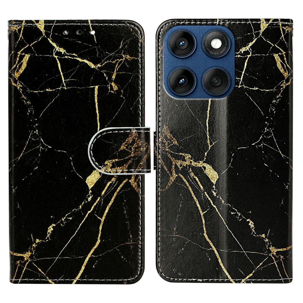 Чехол-книжка со подставкой для Motorola Edge 60 5G/60s 5G/60 Fusion 5G, с рисунком под мрамор, флип-кошелек из кожи, чехол для телефона