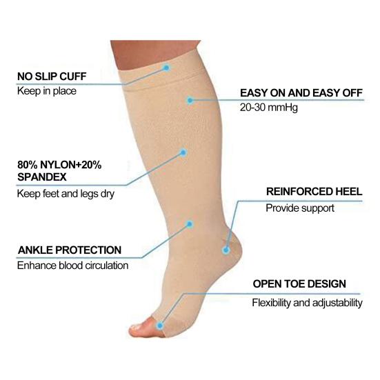 1 пара эффективных унисекс мягких компрессионных носков для пожилых людей, товары для здравоохранения