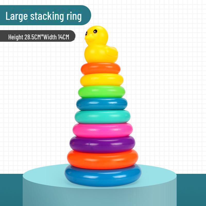 Развивающая игрушка для малышей «Цветные радужные кольца» (Возраст 1-3 года)