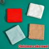 Christmas Towel Cute Handkerchief Comfortable Creative Cupcake Design Practical Christmas Gift Bathroom Supplies 30x30cm