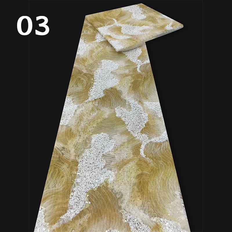 Роскошная вышивка бисером из жемчуга, высококачественное кружево с пайетками, тюлевое кружево, дизайнерская ткань для шитья платьев и одежды своими руками