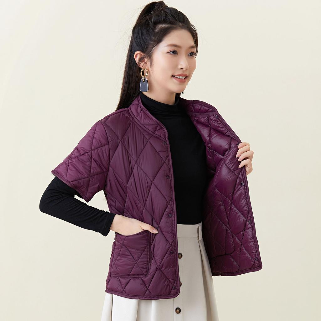 Зимнее мамино платье Хлопковая одежда Женская с коротким рукавом Утепленное Утолщенное Увеличить Хлопковую куртку Среднего возраста Можно носить наизнанку Женское 2366