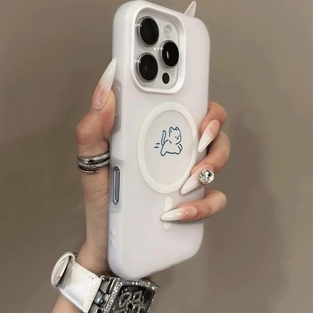 Гелевый чехол-книжка 2-в-1 с магнитом, съемный чехол 3-в-1, прозрачный и утолщенный, для Apple, летние девушки