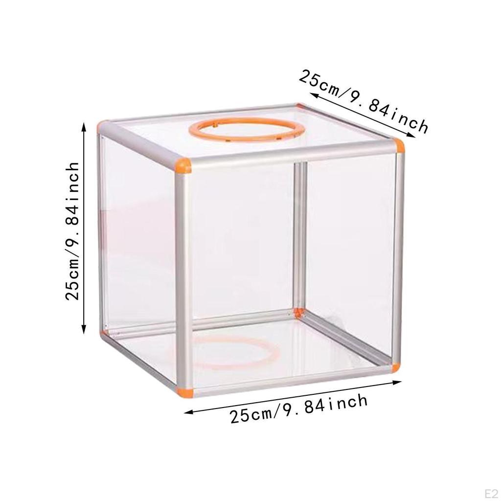Acrylic Donation Box Clear Money Large Capacity Vote Ticket for Charity Contest Tip Bar
