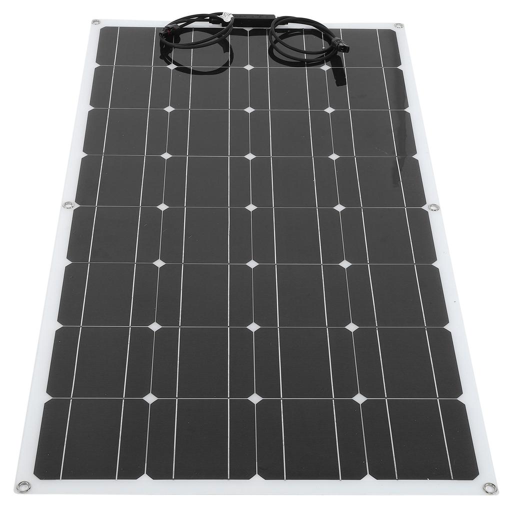 100W Semi Flexible Solar Panel Portable Monocrystalline Charging Board for Outdoor RV Boat