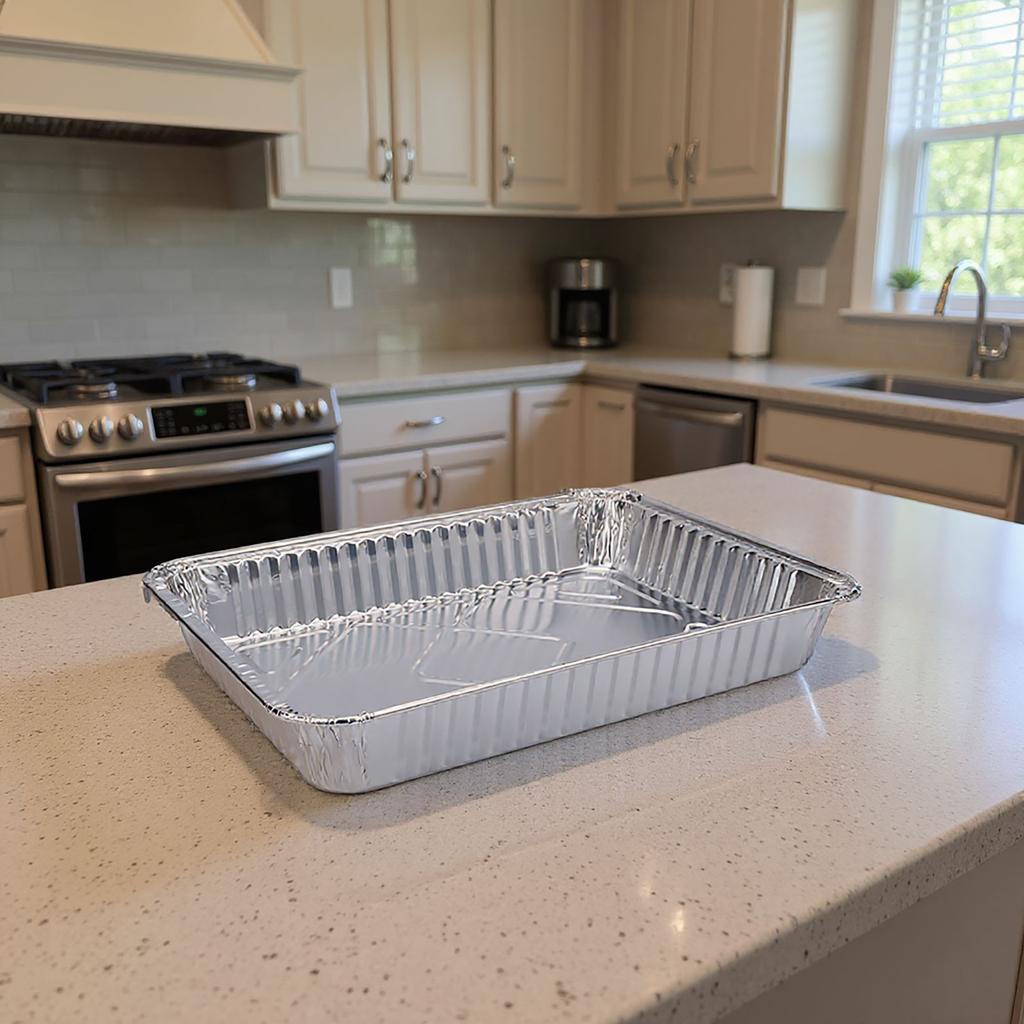 50pc Rectangular Tin Foil Bowl And Plate Tin Foil Aluminum Foil Insulation Lunch Box