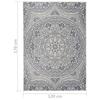 VidaXL Tapis à tissage plat d'extérieur 120x170 cm Motif bleu