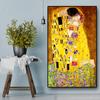 Gustav Klimt Kiss Reproductions Figure Oil Painting On Canvas Art Scandinavian Posters and Prints Wall Picture for Living Room