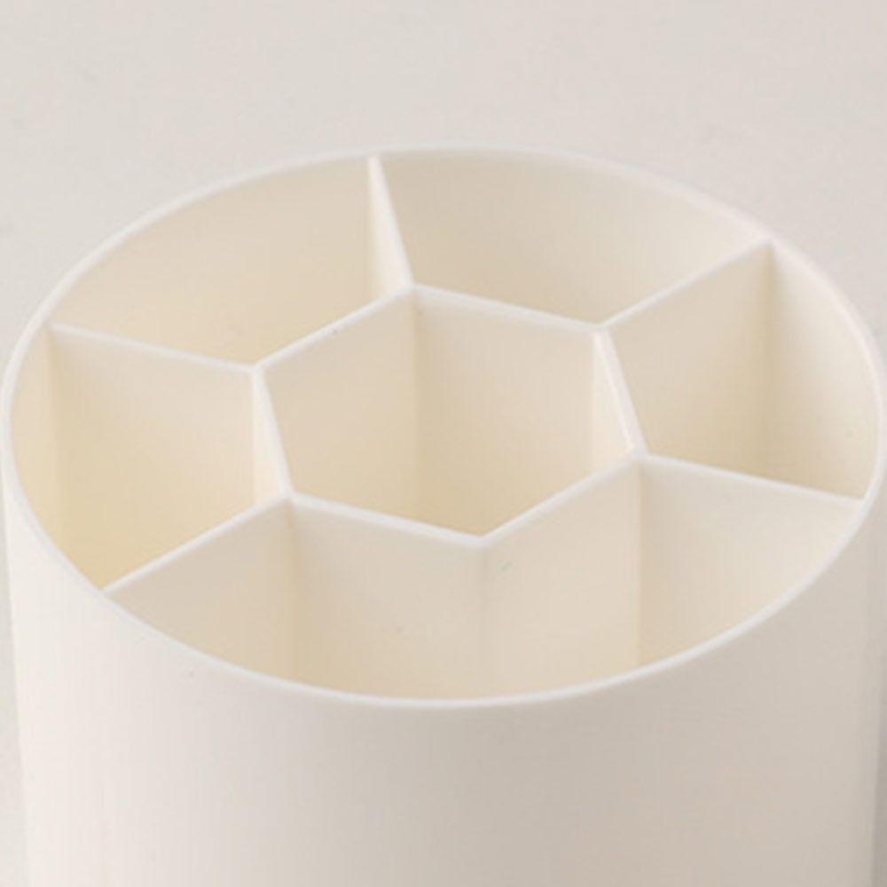 Mini Desktop Storage Box Rotating Stationery Storage Rack Simple Makeup Brush Holder for Home