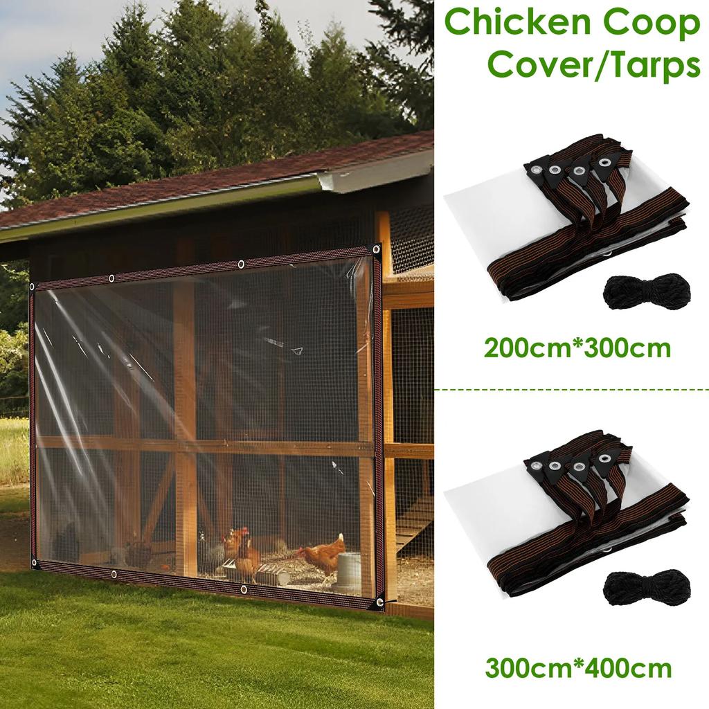 Толстый прозрачный брезент Уличный водонепроницаемый полиэтиленовый тент для покрытия сада, патио, курятника, веранды, навеса, растений, для кемпинга