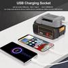 Адаптер USB-зарядного устройства для литий-ионного аккумулятора Dewalt 18 В 20 В с быстрой зарядкой USB и Type-C DCB200 DCB205 для DEWALT