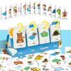 DIY Cartoon Table Model Spell Words Education Card Picture Letter Cognitive Learning Education Toys For Children Kids