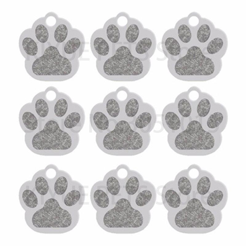 100 шт. Бирка для питомца с лапой, ID-бирка для собаки, с гравировкой на заказ, Именная табличка, Телефон, ID-бирки для собак, Персонализированный алюминиевый кулон для питомца, Брелок