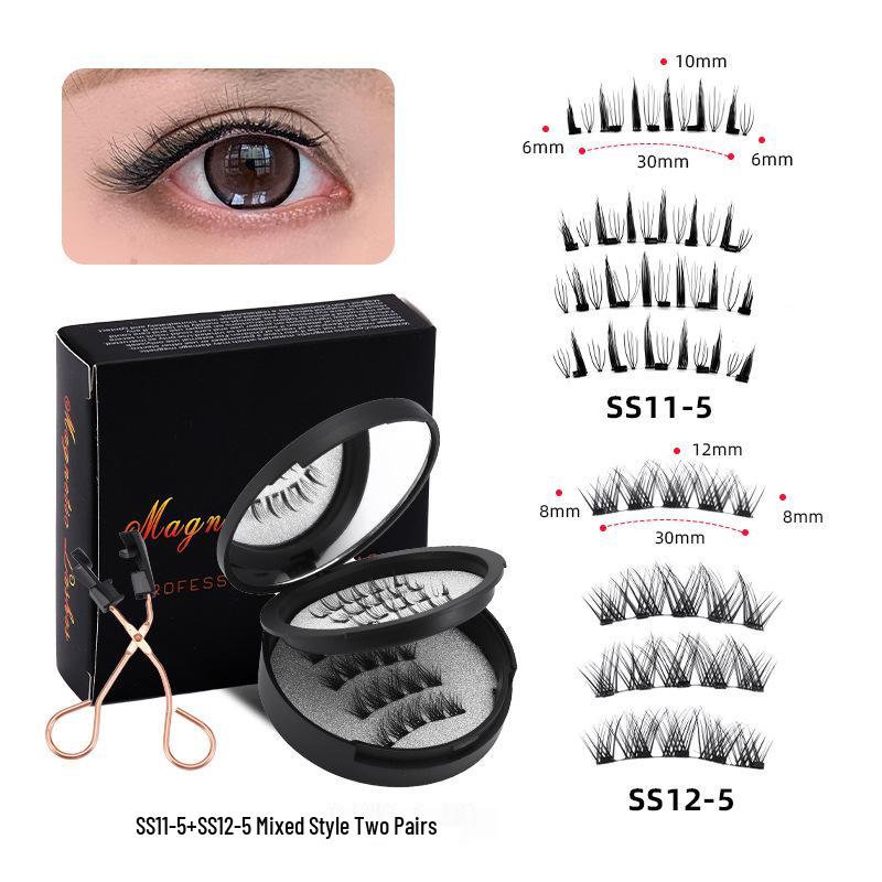 New Style Magnetic False Eyelashes Set: Voluminous In-Stock Eyelashes