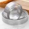 5/6/7/8/9/10 Cm Perforated Tart Rings With Hole Stainless Steel Tart Bottom Tower Fruit Pie Quiches Cake Ring Mousse Baking Mold
