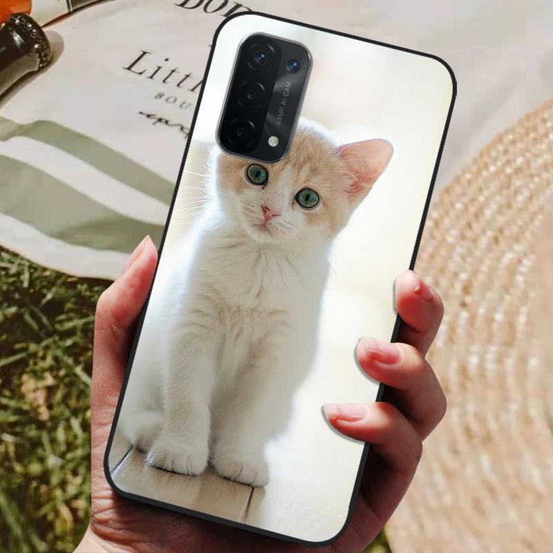 Чехол для Oppo A54 5G Силиконовая задняя крышка Чехол для телефона для Oppo A54 5G CPH2195 Чехлы Мягкий бампер coque для OPPOA54 A 54 5G 6,5 дюйма