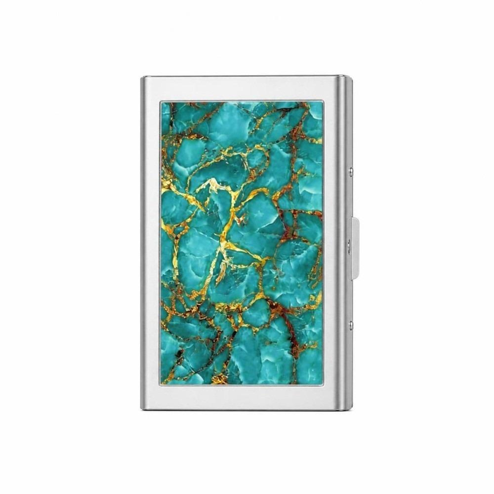 Metal Material Versatile Card & Cash Case Easy Snap Card Holder Metal Card Box ID Card Holder