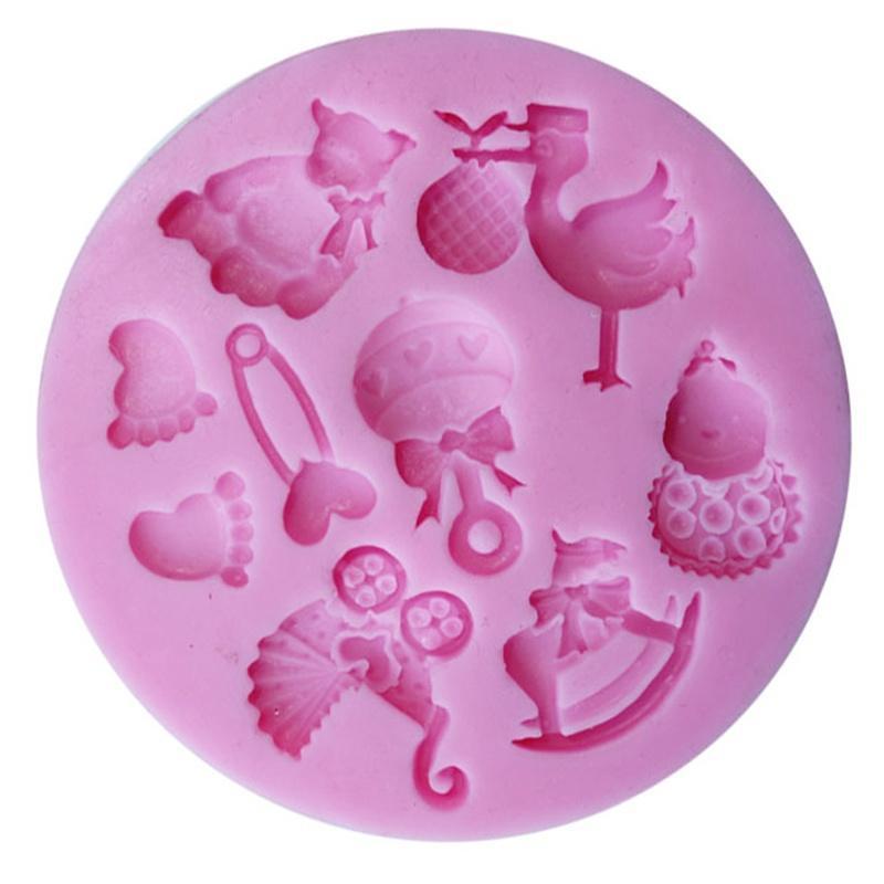 Силиконовая форма для детского душа, форма для торта, форма для выпечки шоколада, сахарный декор