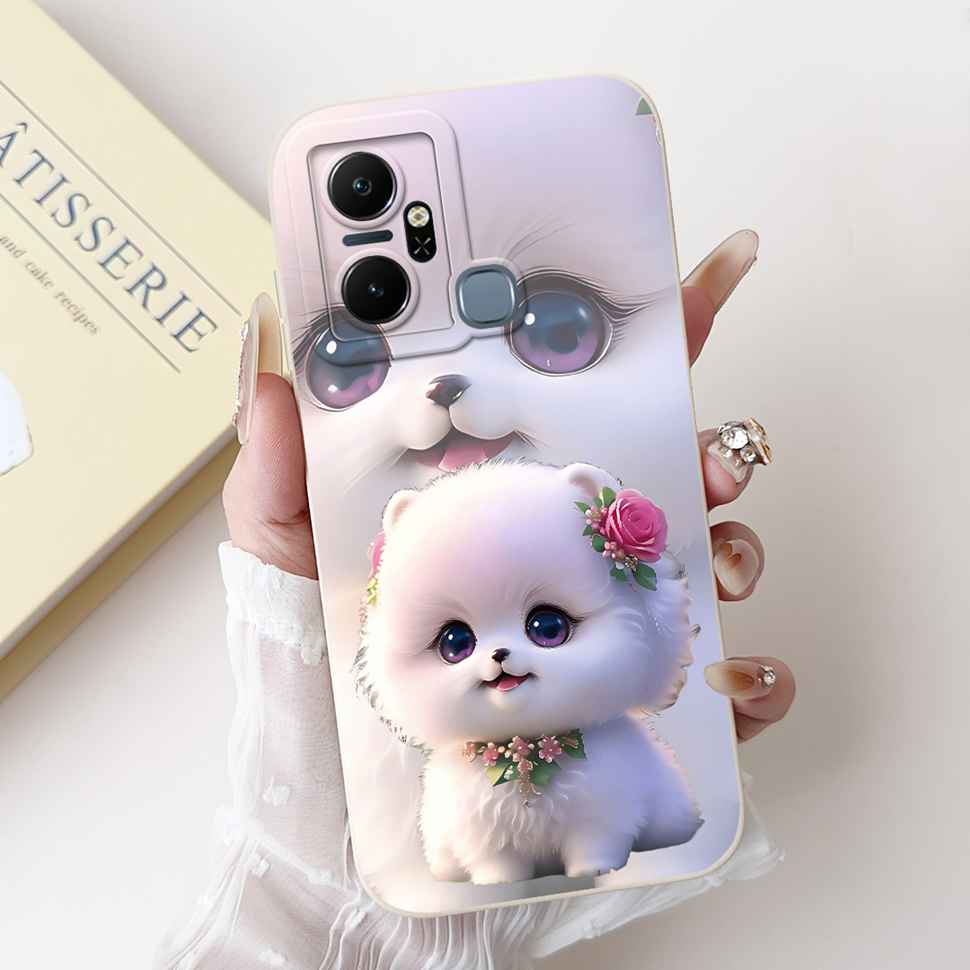 Чехол для Infinix Smart 6 Plus X6823C Роскошный Цветочный Модный Мягкий Силиконовый Чехол Для Телефона Infinix Smart 6Plus X6823 6.6"