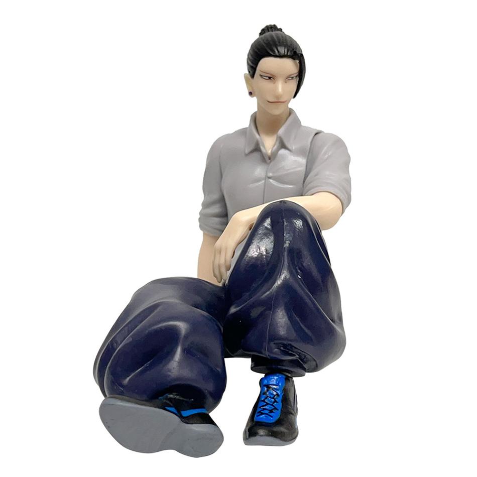 Новое Аниме Статуэтка Сатору Годжо Фигурка Магическая Битва Гэто Сугуру Сидячая Поза Фигурки Действия ПВХ Модель Тюремного Царства Кукла Игрушки