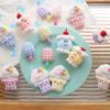 10pcs Sweet Korean Stuffed Toys Cherry Pudding Ice Cream Stuffed Doll Diy Brooch Children's Hair Accessories Children Small Gift