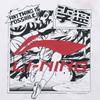 Li-Ning Мультяшный принт логотипа Футболка с круглым вырезом и короткими рукавами Модная трендовая универсальная футболка Шорты Повседневный спортивный костюм Костюм унисекс AHSUA21-1+AKSV843-1