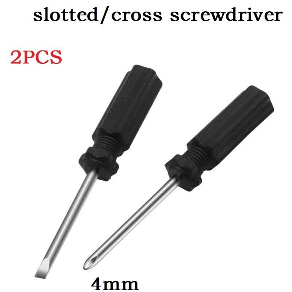 2pcs Screwdriver 45#steel 4mm+ Black DIY Disassemble Toys