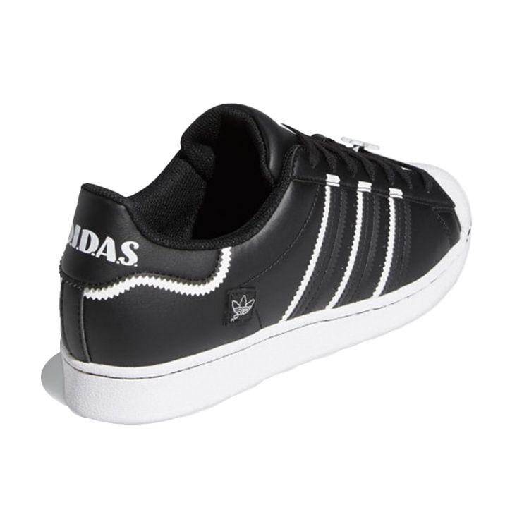 Adidas Кроссовки унисекс Superstar Black White Core-Black Cloud-White Blue-Bird GX5257