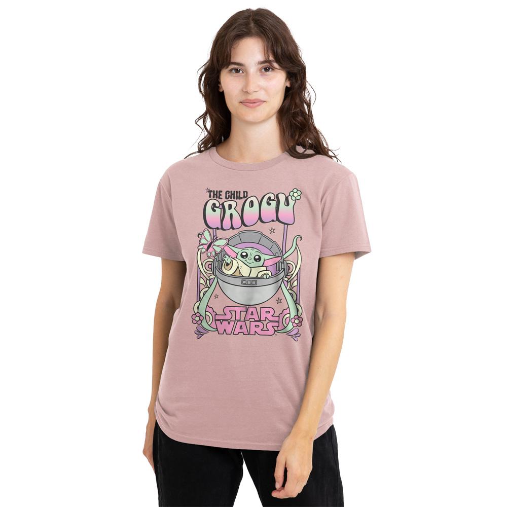 Star Wars Womens/Ladies Hippie Grogu T-Shirt