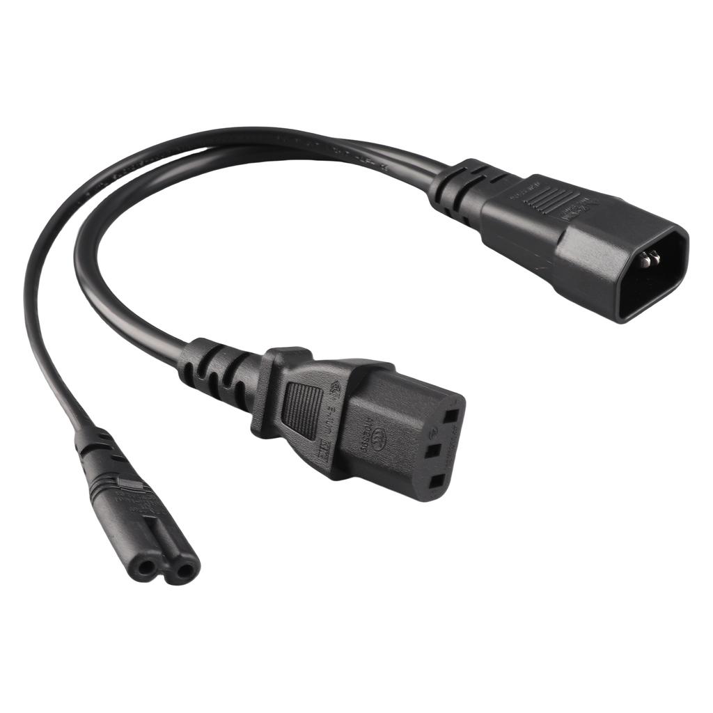 Кабель питания IEC320 C14 папа - C13 C7 мама Водонепроницаемый Кабель питания IEC320 для проекторов 100–250 В 32 см