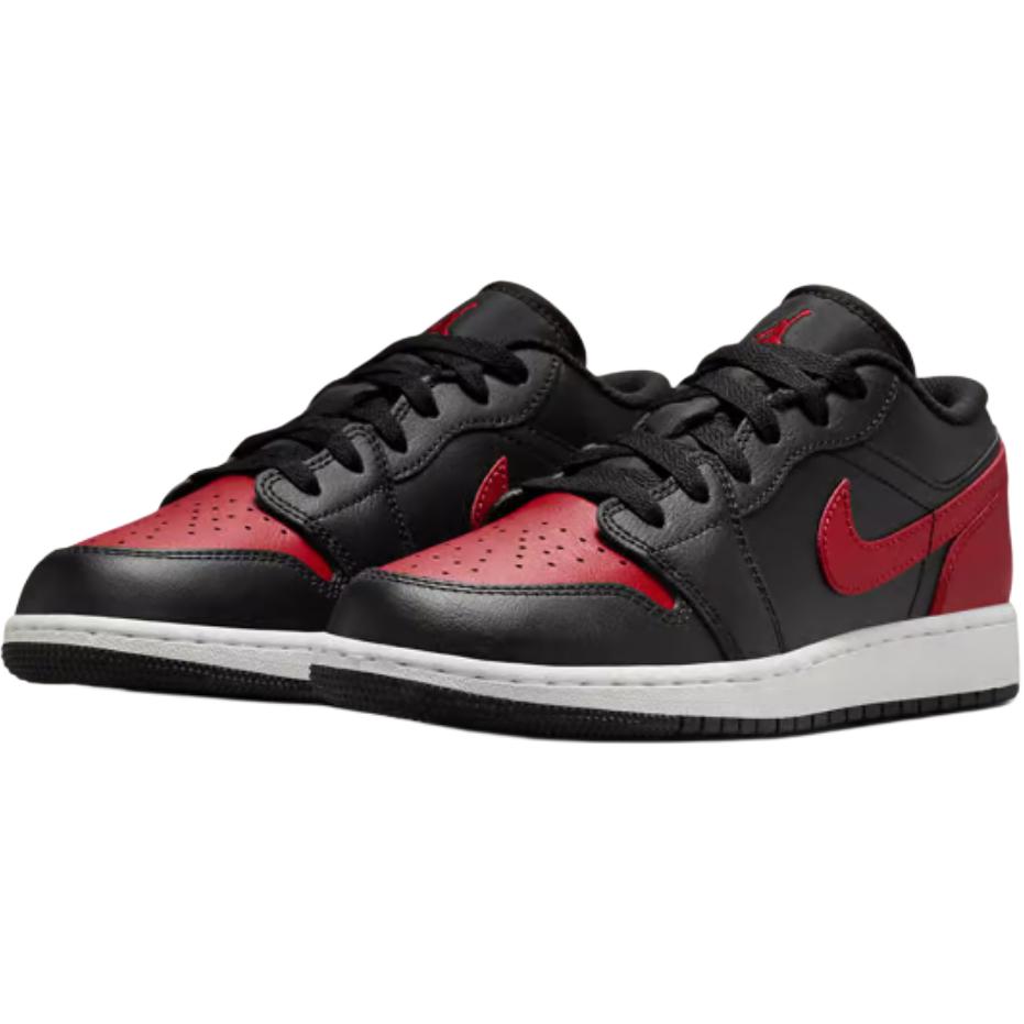 Air Jordan 1 Low GS Bred Kids Sneakers Black Varsity-Red Summit-White 553560-067