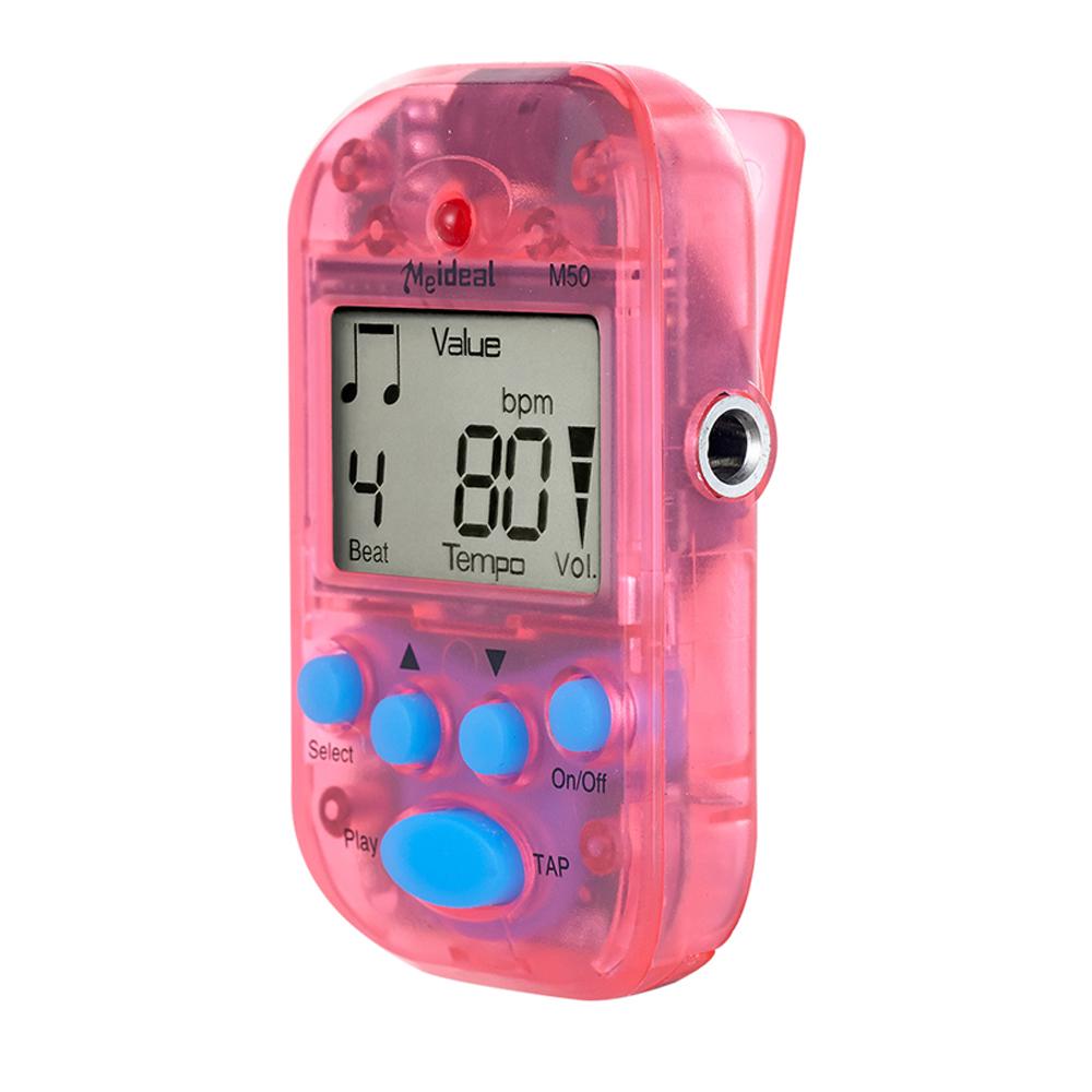 Professional Metronome M50 Digital LCD Clip-on Tuner Metronomfor Guitar