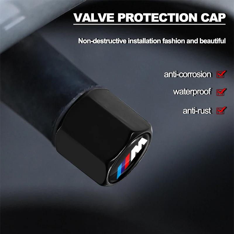 Модные колпачки для вентилей автомобильных шин с брелоком-подвеской с эмблемой автомобиля для BMW E53 E70 E71 E72 E83 X1 X2 X3 X4 X5 X6 X7 E84 F48 F49 F39