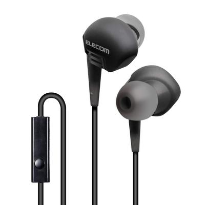 Elecom Стерео наушники (с микрофоном), Тип, Вкладыши, 3,5 мм, Черный