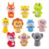 10Pcs Animal Finger Puppet Toddlers Storytelling Playtime Role Playing Cartoon Lion Pig Tiger Fox Monkey Koala Giraffe Educational Comfort Toy